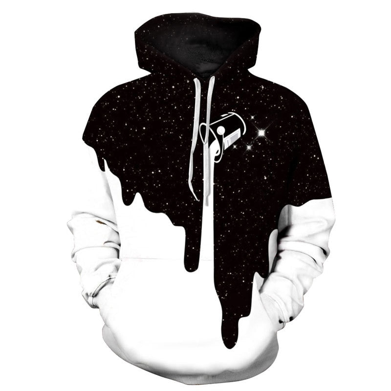 TUNSECHY NEW 2020 Hot Fashion Men/Women 3d Sweatshirts Print Spilled Milk Space Galaxy Hooded Hoodies Thin Unisex Pullovers Tops